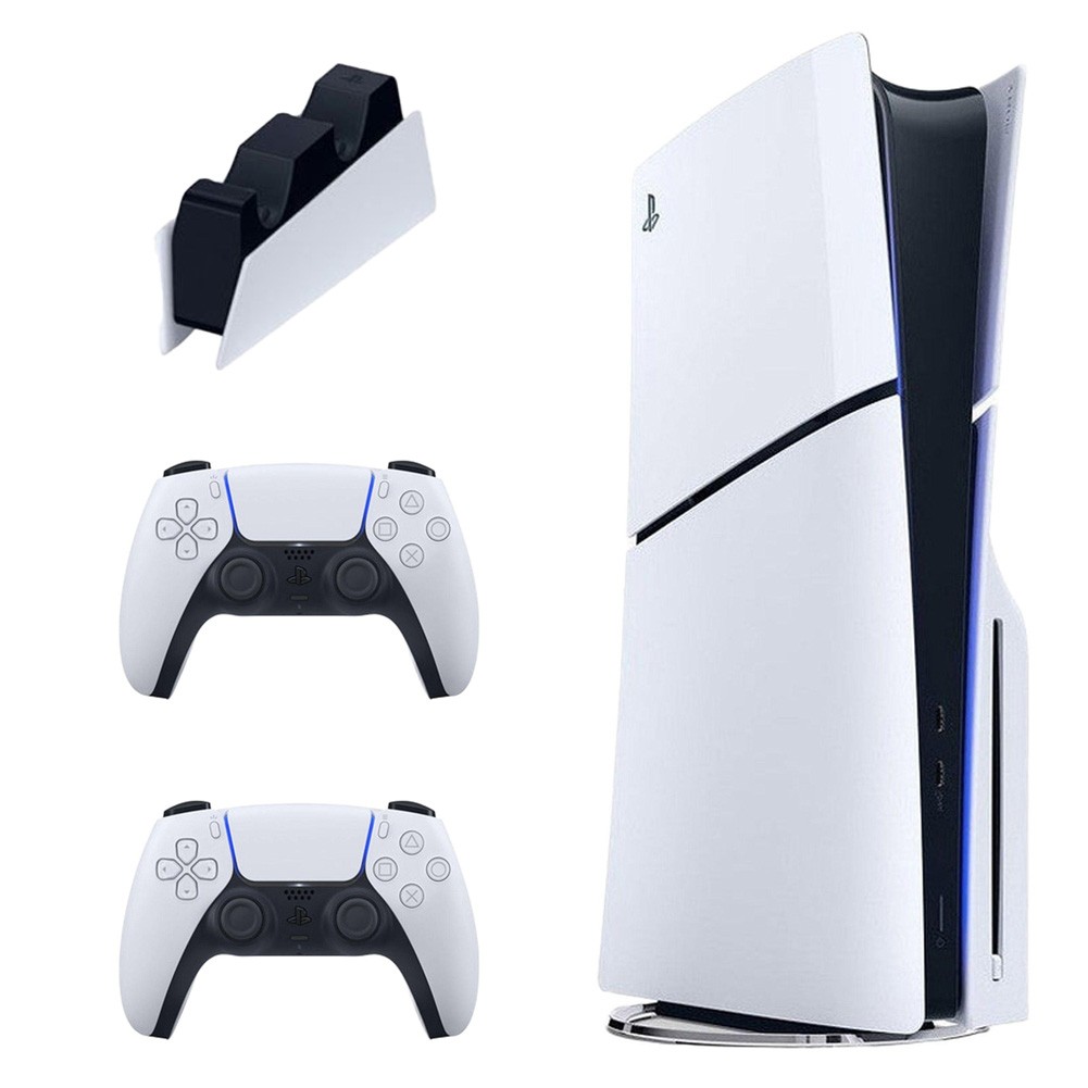 کنسول بازی سونی PlayStation 5 Slim اروپا به و پایه شارژر